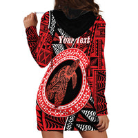 Personalised Tonga Language Week Hoodie Dress Heilala Turtle Malo E Lelei