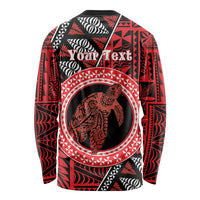 Personalised Tonga Language Week Long Sleeve Shirt Heilala Turtle Malo E Lelei