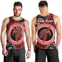 Personalised Tonga Language Week Men Tank Top Heilala Turtle Malo E Lelei