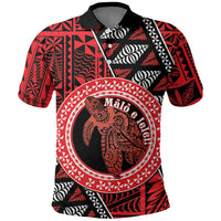 Personalised Tonga Language Week Polo Shirt Heilala Turtle Malo E Lelei