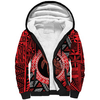 Personalised Tonga Language Week Sherpa Hoodie Heilala Turtle Malo E Lelei
