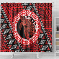 Tonga Language Week Shower Curtain Heilala Turtle Malo E Lelei