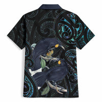 New Zealand Huia Bird Hawaiian Shirt Paua Shell Maori Pattern LT22 - Polynesian Pride