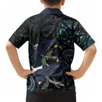 New Zealand Huia Bird Hawaiian Shirt Paua Shell Maori Pattern LT22 - Polynesian Pride