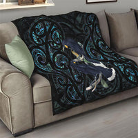 New Zealand Huia Bird Quilt Paua Shell Maori Pattern