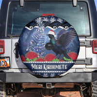 New Zealand Tui Bird Christmas Spare Tire Cover Pohutukawa Xmas Tree Meri Kirihimete
