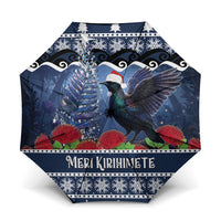 New Zealand Tui Bird Christmas Umbrella Pohutukawa Xmas Tree Meri Kirihimete