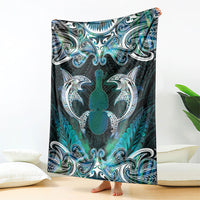 New Zealand Kotiate Weapon Blanket Aotearoa Mango Paua Shell Maori Pattern