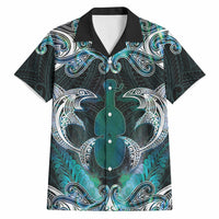 New Zealand Kotiate Weapon Hawaiian Shirt Aotearoa Mango Paua Shell Maori Pattern LT22 Blue - Polynesian Pride