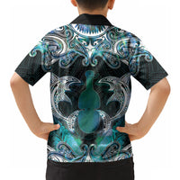 New Zealand Kotiate Weapon Hawaiian Shirt Aotearoa Mango Paua Shell Maori Pattern LT22 - Polynesian Pride
