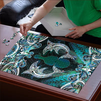 New Zealand Kotiate Weapon Puzzle Aotearoa Mango Paua Shell Maori Pattern