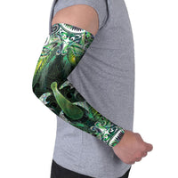 New Zealand Mere Pounamu Weapon Arm Sleeves Aotearoa Mango Paua Shell Maori Pattern