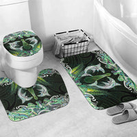 New Zealand Mere Pounamu Weapon Bathroom Set Aotearoa Mango Paua Shell Maori Pattern