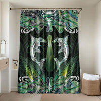New Zealand Mere Pounamu Weapon Bathroom Set Aotearoa Mango Paua Shell Maori Pattern