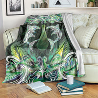 New Zealand Mere Pounamu Weapon Blanket Aotearoa Mango Paua Shell Maori Pattern