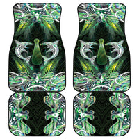New Zealand Mere Pounamu Weapon Car Mats Aotearoa Mango Paua Shell Maori Pattern
