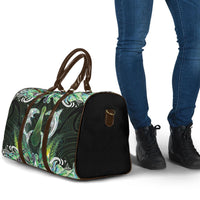 New Zealand Mere Pounamu Weapon Travel Bag Aotearoa Mango Paua Shell Maori Pattern