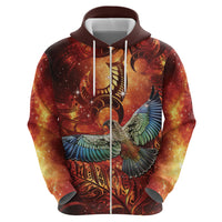 New Zealand Kea Bird Matariki Personalised Hoodie Silver Fern Maori Pattern LT22 - Polynesian Pride