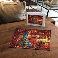 New Zealand Kea Bird Matariki Personalised Puzzle Silver Fern Maori Pattern
