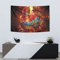 New Zealand Kea Bird Matariki Personalised Tapestry Silver Fern Maori Pattern LT22 - Polynesian Pride