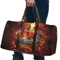 New Zealand Kea Bird Matariki Personalised Travel Bag Silver Fern Maori Pattern LT22 - Polynesian Pride