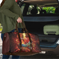 New Zealand Kea Bird Matariki Personalised Travel Bag Silver Fern Maori Pattern LT22 - Polynesian Pride