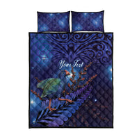Takahe New Zealand Personalised Quilt Bed Set Harakeke Silver Fern Maori Pattern LT22 - Polynesian Pride