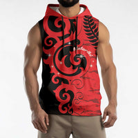 New Zealand Matariki Sleeveless Hoodie Maori New Year Koru Pattern LT22 - Polynesian Pride