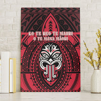 New Zealand Maori Language Week Canvas Wall Art Te Wiki O Te Reo Maori Hei Tiki LT22 Without Frame Red - Polynesian Pride