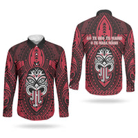 New Zealand Maori Language Week Couples Matching Off The Shoulder Long Sleeve Dress and Long Sleeve Button Shirt Te Wiki O Te Reo Maori Hei Tiki LT22 - Polynesian Pride