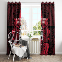 New Zealand Maori Language Week Window Curtain Te Wiki O Te Reo Maori Hei Tiki LT22 - Polynesian Pride