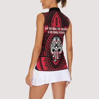 New Zealand Maori Language Week Women Sleeveless Polo Shirt Te Wiki O Te Reo Maori Hei Tiki LT22 - Polynesian Pride