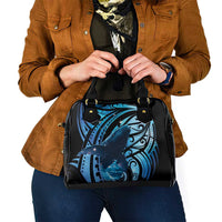 New Zealand Matariki Shoulder Handbag Maori Humpback Whale Galaxy LT22 - Polynesian Pride