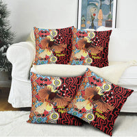 Papua New Guinea Pidgin Language Week Pillow Cover Halo Olgeta Tok Pisin Wik Bird Of Paradise Oro Batik LT22 - Polynesian Pride
