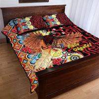 Papua New Guinea Pidgin Language Week Quilt Bed Set Halo Olgeta Tok Pisin Wik Bird Of Paradise Oro Batik LT22 - Polynesian Pride