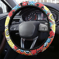 Papua New Guinea Pidgin Language Week Steering Wheel Cover Halo Olgeta Tok Pisin Wik Bird Of Paradise Oro Batik LT22 - Polynesian Pride