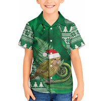 New Zealand Kakapo Christmas In July Hawaiian Shirt Silver Fern Santa Xmas Green Color LT22 - Polynesian Pride