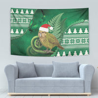 New Zealand Kakapo Christmas In July Tapestry Silver Fern Santa Xmas Green Color