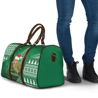New Zealand Kakapo Christmas In July Travel Bag Silver Fern Santa Xmas Green Color