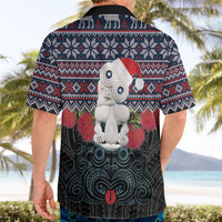 New Zealand Hei Tiki Christmas In July Hawaiian Shirt Pohutukawa Santa Xmas Polynesian Pattern LT22 - Polynesian Pride