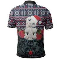 New Zealand Hei Tiki Christmas In July Polo Shirt Pohutukawa Santa Xmas Polynesian Pattern LT22 - Polynesian Pride