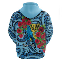 Personalised New Zealand Father's Day Hoodie Best Dad Trophy Red Rose Maori Pattern LT22 - Polynesian Pride