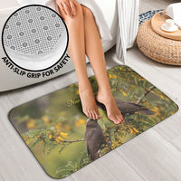 New Zealand Kaka Bird Bathroom Set Kowhai Flower Landscape Style