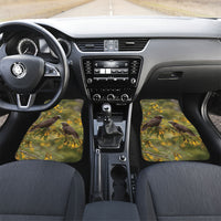 New Zealand Kaka Bird Car Mats Kowhai Flower Landscape Style