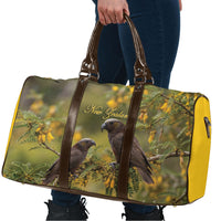 New Zealand Kaka Bird Travel Bag Kowhai Flower Landscape Style