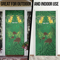 Personalised South Canterbury Anniversary Day Door Cover Kiwi Kowhai Silver Fern Maori Pattern LT22 - Polynesian Pride