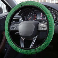 South Canterbury Anniversary Day Steering Wheel Cover Kiwi Kowhai Silver Fern Maori Pattern LT22 - Polynesian Pride