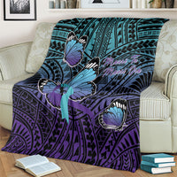New Zealand Suicide Prevention Month Blanket Maori Mauri Tu Mauri Ora Polynesian Pattern