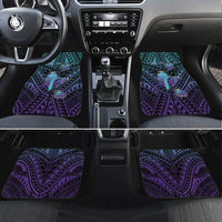 Personalised New Zealand Suicide Prevention Month Car Mats Maori Mauri Tu Mauri Ora Polynesian Pattern