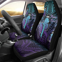 New Zealand Suicide Prevention Month Car Seat Cover Maori Mauri Tu Mauri Ora Polynesian Pattern
